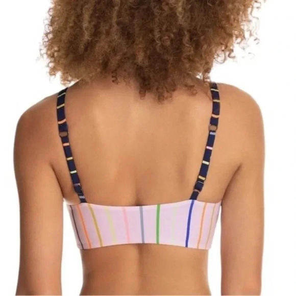 Maaji Carnival Reversible Funfair Removable Pad Bralette Bikini Top Blue S NWT - Picture 3 of 11